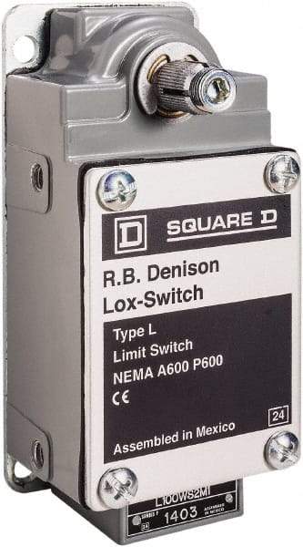 Square D - 3PDT, 2NC/NO, 600 Volt Screw Terminal, Rotary Spring Return Actuator, General Purpose Limit Switch - 1, 2, 4, 12, 13 NEMA Rating, IP67 IPR Rating - Top Tool & Supply