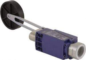 Telemecanique Sensors - NC/NO, 240 VAC, Screw Terminal, Roller Lever Actuator, General Purpose Limit Switch - 1, 2, 4, 6, 12, 13 NEMA Rating, IP66, IP67 IPR Rating - Top Tool & Supply