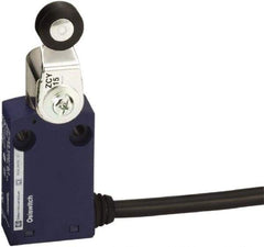 Telemecanique Sensors - DP, NC/NO, 240 VAC, Fixed Cable Terminal, Roller Lever Actuator, General Purpose Limit Switch - IP65 IPR Rating - Top Tool & Supply