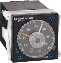 Schneider Electric - 300 hr Delay, Time Delay Relay - 5 Contact Amp, 24 to 240 VAC/VDC at 50/60 Hz - Top Tool & Supply