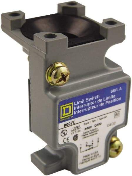 Square D - 1.55 Inch Long, Metal Body, Limit Switch Standard Plug In Unit - For Use with 9007C Heavy Duty Industrial Limit Switches - Top Tool & Supply