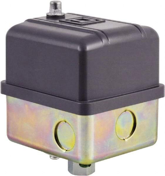 Square D - 1, 7, 9 and 3R NEMA Rated, 40 to 60 psi, Electromechanical Pressure and Level Switch - Adjustable Pressure, 575 VAC, L1-T1, L2-T2 Terminal, For Use with Square D Pumptrol - Top Tool & Supply