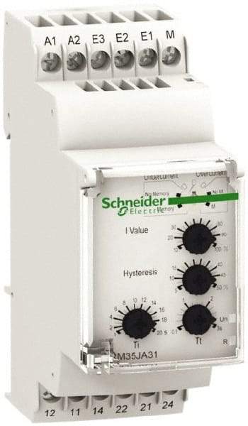 Schneider Electric - 2NO/2NC, 24-240 VAC/DC Control Relay - 2, 10, 50 to 20, 100, 500 Milliamp, DIN Rail Mount - Top Tool & Supply