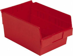 LEWISBins+ - 11-5/8" Deep, Red Hopper Shelf Bin - 6" High x 8-3/8" Wide x 11-5/8" Long - Top Tool & Supply