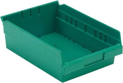 LEWISBins+ - 11-5/8" Deep, Green Hopper Shelf Bin - 4" High x 8-3/8" Wide x 11-5/8" Long - Top Tool & Supply