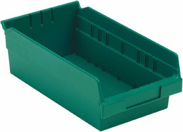 LEWISBins+ - 11-5/8" Deep, Green Hopper Shelf Bin - 4" High x 6-5/8" Wide x 11-5/8" Long - Top Tool & Supply