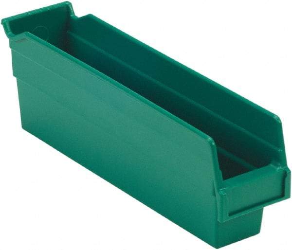 LEWISBins+ - 11-5/8" Deep, Green Hopper Shelf Bin - 4" High x 2-3/4" Wide x 11-5/8" Long - Top Tool & Supply