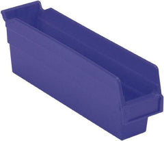 LEWISBins+ - 11-5/8" Deep, Blue Hopper Shelf Bin - 4" High x 2-3/4" Wide x 11-5/8" Long - Top Tool & Supply