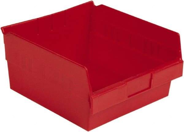 LEWISBins+ - 11-5/8" Deep, Red Hopper Shelf Bin - 6" High x 11-1/8" Wide x 11-5/8" Long - Top Tool & Supply