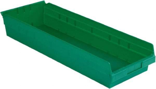 LEWISBins+ - 23-5/8" Deep, Green Hopper Shelf Bin - 4" High x 8-3/8" Wide x 23-5/8" Long - Top Tool & Supply