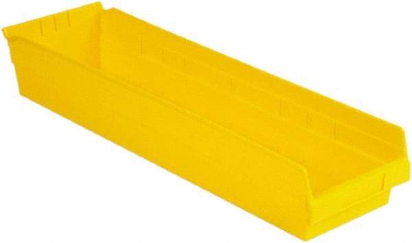 LEWISBins+ - 23-5/8" Deep, Yellow Hopper Shelf Bin - 4" High x 6-5/8" Wide x 23-5/8" Long - Top Tool & Supply