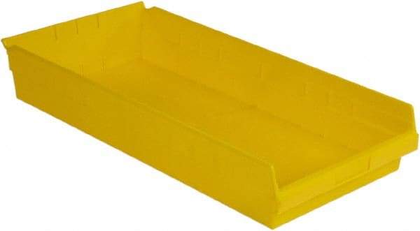 LEWISBins+ - 23-5/8" Deep, Yellow Hopper Shelf Bin - 4" High x 11-1/8" Wide x 23-5/8" Long - Top Tool & Supply