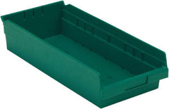 LEWISBins+ - 17-7/8" Deep, Green Hopper Shelf Bin - 4" High x 8-3/8" Wide x 17-7/8" Long - Top Tool & Supply