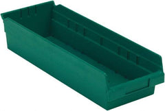 LEWISBins+ - 17-7/8" Deep, Green Hopper Shelf Bin - 4" High x 6-5/8" Wide x 17-7/8" Long - Top Tool & Supply