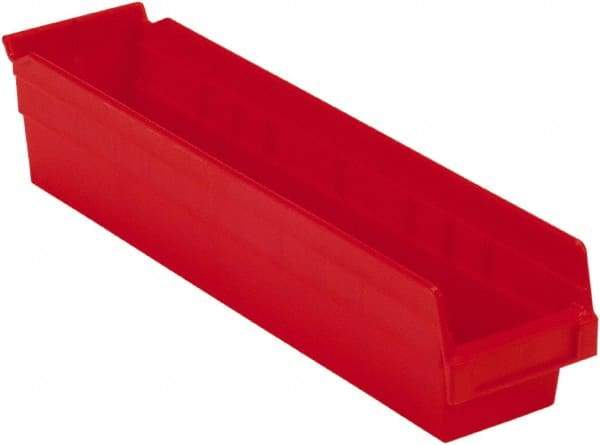 LEWISBins+ - 17-7/8" Deep, Red Hopper Shelf Bin - 4" High x 4-1/8" Wide x 17-7/8" Long - Top Tool & Supply