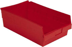 LEWISBins+ - 17-7/8" Deep, Red Hopper Shelf Bin - 6" High x 11-1/8" Wide x 17-7/8" Long - Top Tool & Supply