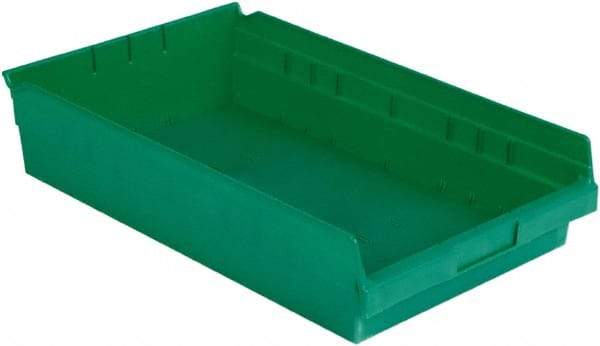 LEWISBins+ - 17-7/8" Deep, Green Hopper Shelf Bin - 4" High x 11-1/8" Wide x 17-7/8" Long - Top Tool & Supply