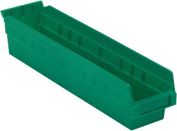 LEWISBins+ - 17-7/8" Deep, Green Hopper Shelf Bin - 4" High x 4-1/8" Wide x 17-7/8" Long - Top Tool & Supply