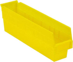 LEWISBins+ - 17-7/8" Deep, Yellow Hopper Shelf Bin - 6" High x 4-1/8" Wide x 17-7/8" Long - Top Tool & Supply