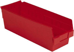 LEWISBins+ - 17-7/8" Deep, Red Hopper Shelf Bin - 6" High x 6-5/8" Wide x 17-7/8" Long - Top Tool & Supply