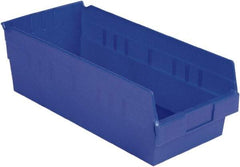 LEWISBins+ - 17-7/8" Deep, Blue Hopper Shelf Bin - 6" High x 8-3/8" Wide x 17-7/8" Long - Top Tool & Supply