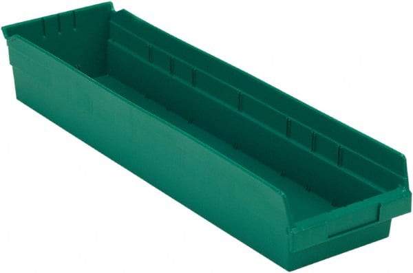 LEWISBins+ - 23-5/8" Deep, Green Hopper Shelf Bin - 4" High x 6-5/8" Wide x 23-5/8" Long - Top Tool & Supply