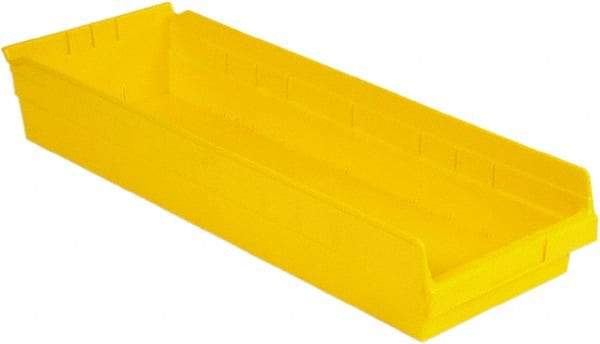 LEWISBins+ - 23-5/8" Deep, Yellow Hopper Shelf Bin - 4" High x 8-3/8" Wide x 23-5/8" Long - Top Tool & Supply