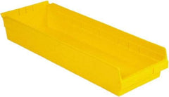 LEWISBins+ - 23-5/8" Deep, Yellow Hopper Shelf Bin - 4" High x 8-3/8" Wide x 23-5/8" Long - Top Tool & Supply