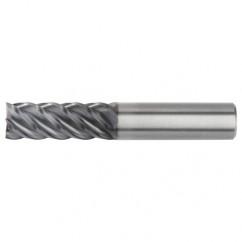 1/4x1/4x3/4x2-1/2 5FL Square Carbide End Mill-Round Shank-AlTiN - Top Tool & Supply