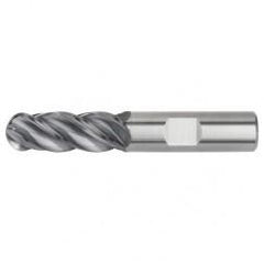 5/16x5/16x3/4x2-1/2 Ball Nose 4FL Carbide End Mill-Round Shank-AlTiN - Top Tool & Supply