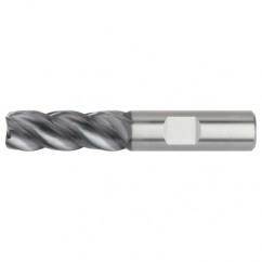 1/2x1/2x5/8x2-1/2 4FL Square Carbide End Mill-Weldon Shank-AlTiN - Top Tool & Supply