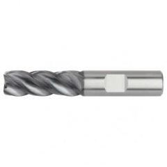 1/2x1/2x5/8x2-1/2 4FL Square Carbide End Mill-Weldon Shank-AlTiN - Top Tool & Supply