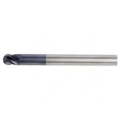 1/2x1/2x5/8x5 Ball Nose 4FL Carbide End Mill-Round Shank-TiAlN - Top Tool & Supply
