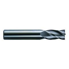 1/2 Dia. x 3 Overall Length 4-Flute Square End Solid Carbide SE End Mill-Round Shank-Center Cut-AlTiN - Top Tool & Supply