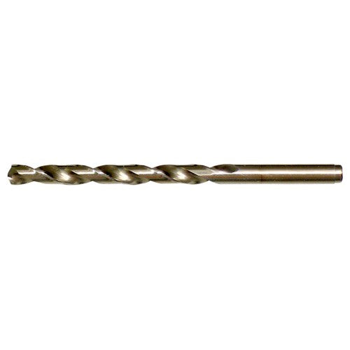 29/64 RHS / RHC HSS-CO 8% (M42) 135 Degree Split Point Cobalt Heavy Duty Jobber Length Drill - Straw / Gold Oxide - Exact Industrial Supply