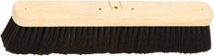 Harper Brush - 18" Medium Duty Tampico Push Broom - 2-7/8" Bristle Length, Wood Block, Bolt-On Handle Connection, Handle Sold Separately - Top Tool & Supply