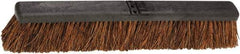 Harper Brush - 24" Heavy Duty Palmyra Push Broom - 2-7/8" Bristle Length, Plastic Block, Bolt-On Handle Connection, Handle Sold Separately - Top Tool & Supply