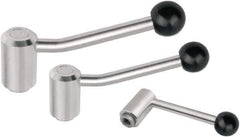 KIPP - 5/16-18, Stainless Steel Threaded Hole Adjustable Clamping Handle - 104mm OAL, 49.5mm High - Top Tool & Supply