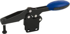 KIPP - Horizontal Handle, Manual Hold Down Toggle Clamp - U-Bar, Straight Base, Nitride/Oxide Finish, Steel - Top Tool & Supply