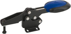 KIPP - Horizontal Handle, Manual Hold Down Toggle Clamp - U-Bar, Flanged Base, Nitride/Oxide Finish, Steel - Top Tool & Supply