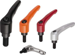 KIPP - 5/16-18, Zinc Threaded Stud Adjustable Clamping Handle - 74.5mm OAL, 45.5mm High - Top Tool & Supply