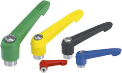 KIPP - M6, Fiberglass Reinforced Plastic Threaded Hole Adjustable Clamping Handle - 75mm OAL, 45.5mm High - Top Tool & Supply