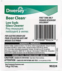 Diversey - 0.50 oz Packet Unscented Glass Cleaner - Use on Beverage Glass - Top Tool & Supply