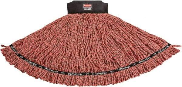 Rubbermaid - 2-1/2" Black Head Band, Large Blended Fiber Loop End Mop Head - 4 Ply, Clamp Jaw & Side Loading Connection - Top Tool & Supply