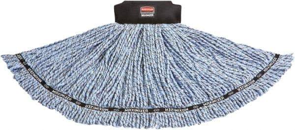 Rubbermaid - 2-1/2" Black Head Band, Large Blended Fiber Loop End Mop Head - 4 Ply - Top Tool & Supply