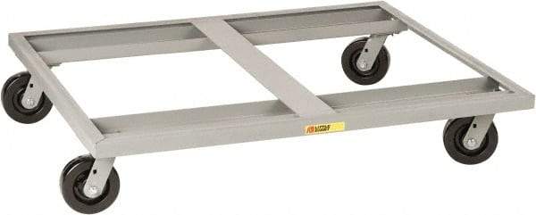 Little Giant - 3,600 Lb Capacity Steel Pallet Dolly - 48" Long x 42" Wide x 9" High, 6" Phenolic Wheels - Top Tool & Supply