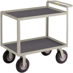 Little Giant - 1,200 Lb Capacity, 24" Wide x 36" Long x 38" High Instrument Cart - 2 Shelf, Steel, 4 Rigid/2 Swivel Casters - Top Tool & Supply