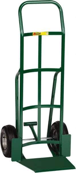 Little Giant - 800 Lb Capacity 47" OAH Hand Truck - 13-1/2 x 16" Base Plate, Continuous Handle, Steel, Pneumatic Wheels - Top Tool & Supply