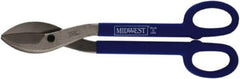 Midwest Snips - 2-1/2" Length of Cut, Straight Pattern Tinner's Snip - 16" OAL, 16 AWG Steel Capacity - Top Tool & Supply