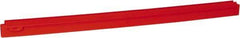 Vikan - 27.6" Polypropylene Blade Squeegee Refill - Threaded End, Double Edge, Red, Polypropylene Holder, Use with 77154 - Top Tool & Supply